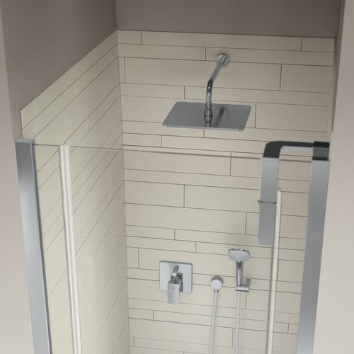 Immagine di Ideal Standard IDEALRAIN CUBE soffione doccia quadrato 30 cm, effetto pioggia, ultrasottile, finitura cromo B0025AA
