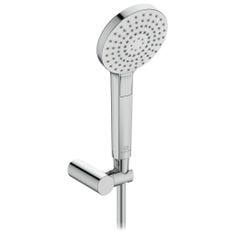 Immagine di Ideal Standard IDEALRAIN EVO minikit doccia rotondo Round, con doccetta Ø 11 cm, finitura cromo B2239AA