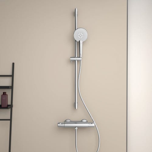 Ideal Standard Colonna doccia con Asta+Supporto doccetta+Soffione-A5689AA