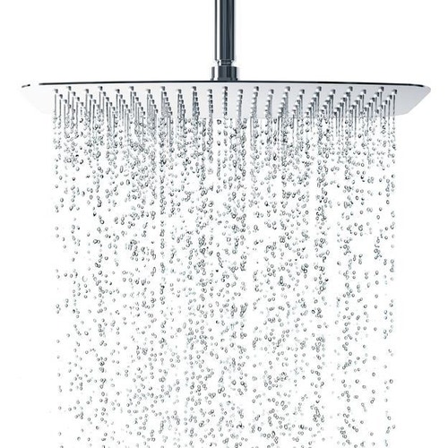 Immagine di Ideal Standard IDEALRAIN LUXE soffione quadrato 40 cm, finitura acciaio inossidabile B0389MY