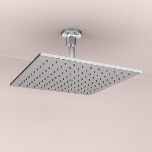 Immagine di Ideal Standard IDEALRAIN soffione quadrato 30 cm, 1 funzione effetto pioggia, finitura cromo A5805AA
