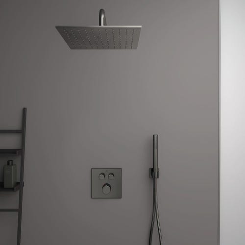 Immagine di Ideal Standard IDEALRAIN soffione quadrato 30 cm, 1 funzione effetto pioggia, finitura magnetic grey A5805A5