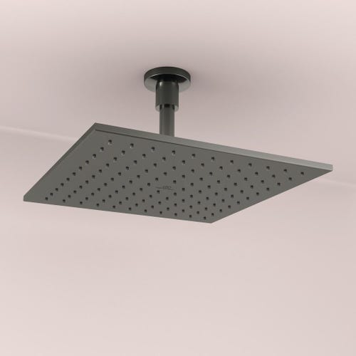 Immagine di Ideal Standard IDEALRAIN soffione quadrato 30 cm, 1 funzione effetto pioggia, finitura magnetic grey A5805A5