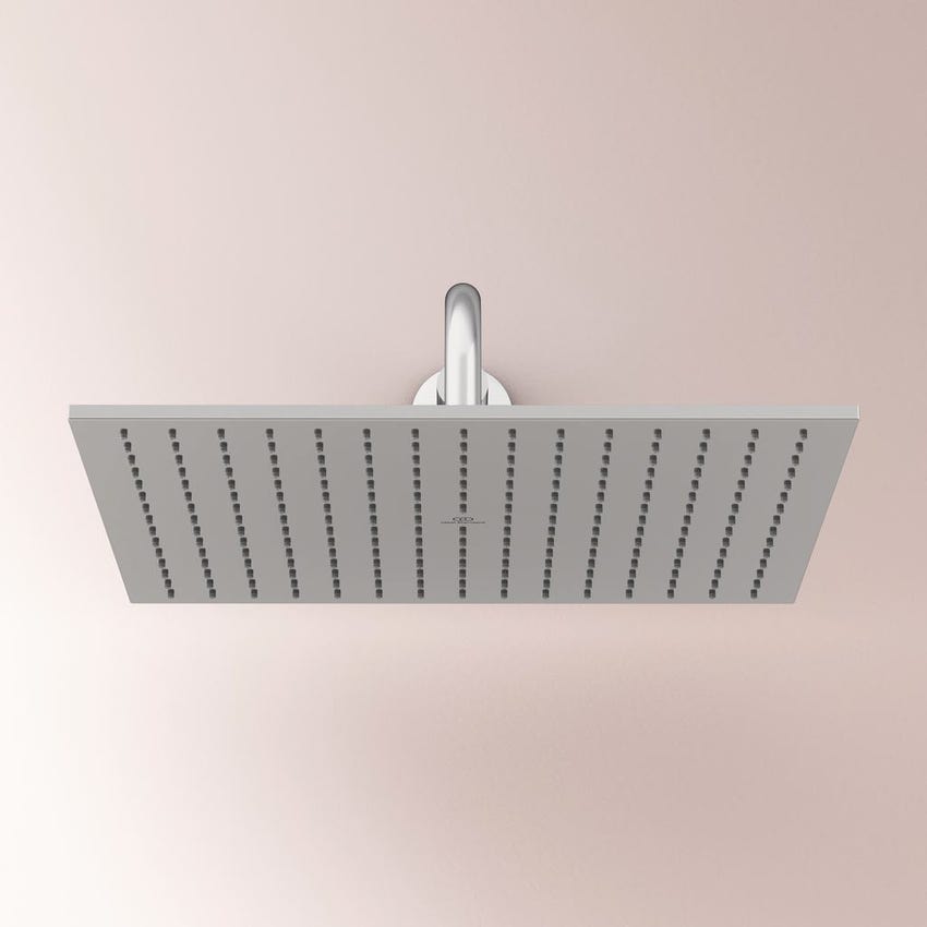 Immagine di Ideal Standard IDEALRAIN soffione quadrato 40 cm, 1 funzione effetto pioggia, finitura cromo A5806AA