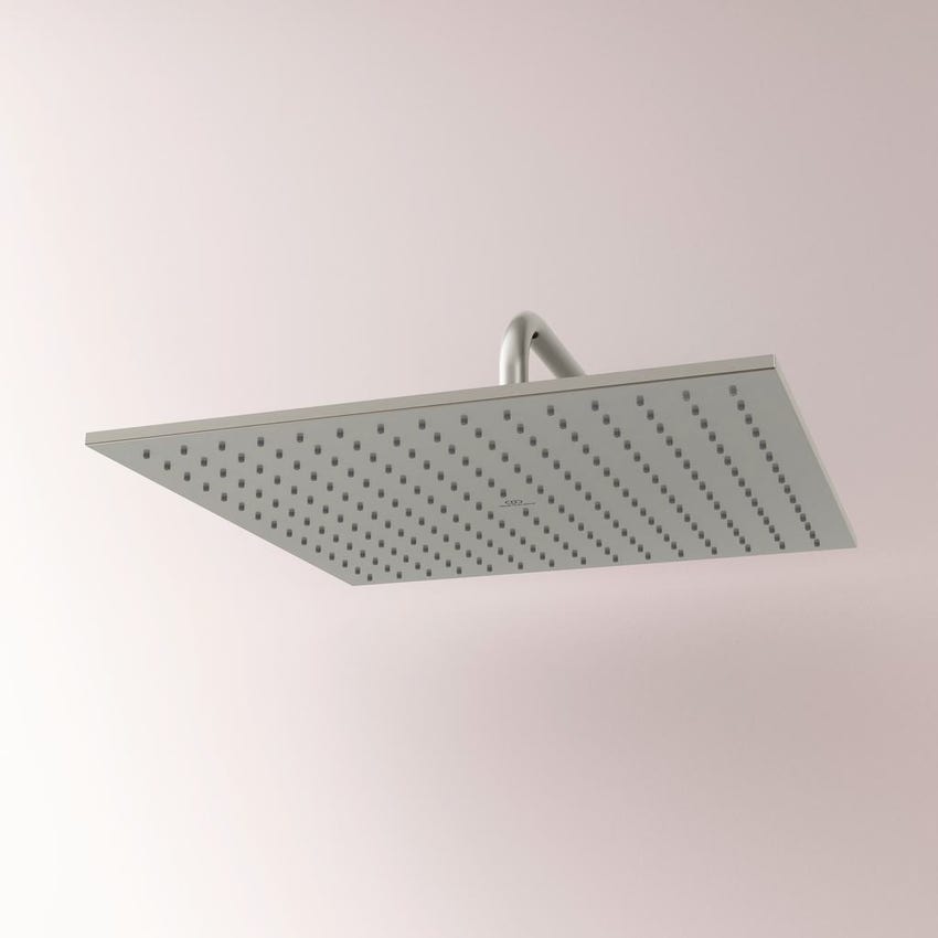 Immagine di Ideal Standard IDEALRAIN soffione quadrato 40 cm, 1 funzione effetto pioggia, finitura silver storm A5806GN