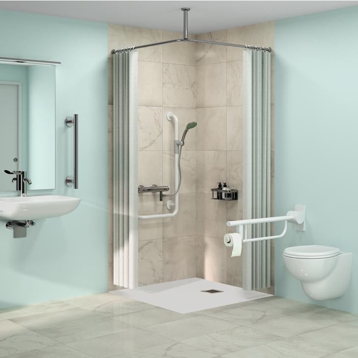 Immagine di Ideal Standard IDEALRAIN doccetta M1 a 1 funzione Ø 10 cm, finitura cromo B9402AA