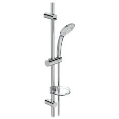 Immagine di Ideal Standard IDEALRAIN asta doccia M3, doccetta a 3 funzioni e asta murale da 72 cm, finitura cromo B9419AA