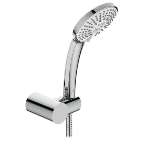 Immagine di Ideal Standard IDEALRAIN minikit doccia M3, doccetta a 3 funzioni Ø 10 cm, finitura cromo B9454AA