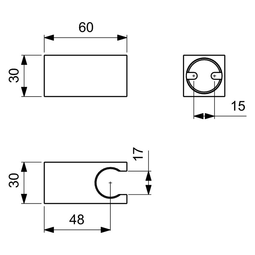 Immagine di Ideal Standard Supporto a parete per doccetta, finitura brushed gold BC770A2