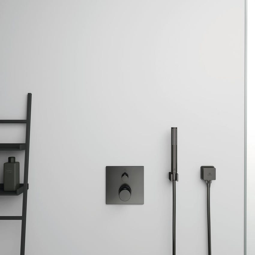 Immagine di Ideal Standard Supporto a parete per doccetta, finitura magnetic grey BC770A5