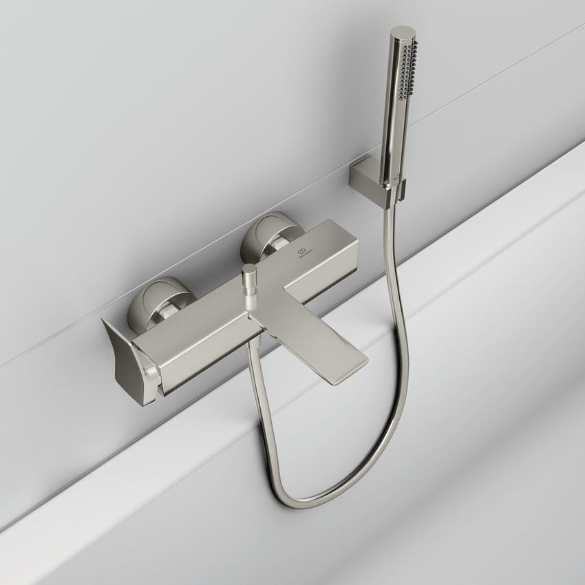 Immagine di Ideal Standard Supporto a parete per doccetta, finitura silver storm BC770GN