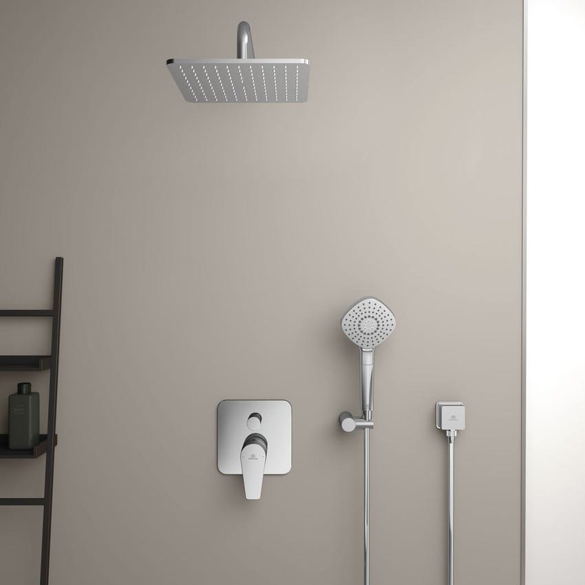 Immagine di Ideal Standard Gomito a muro con valvola di ritegno e con connessione G1/2", finitura cromo BC772AA
