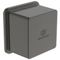 Immagine di Ideal Standard Gomito a muro con valvola di ritegno e con connessione G1/2", finitura magnetic grey BC772A5