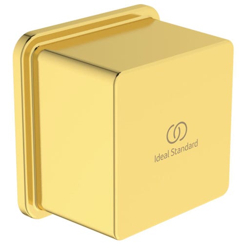 Immagine di Ideal Standard Gomito a muro con valvola di ritegno e con connessione G1/2", finitura brushed gold BC772A2