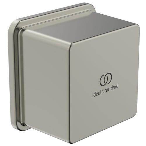 Immagine di Ideal Standard Gomito a muro con valvola di ritegno e con connessione G1/2", finitura silver storm BC772GN