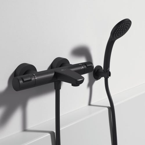 Immagine di Ideal Standard Supporto a parete per doccetta, colore nero finitura opaco BC806XG