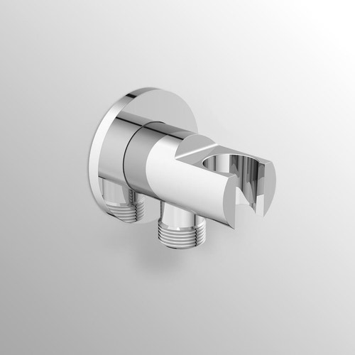 Immagine di Ideal Standard Supporto a parete per doccetta con connessione G 1/2", finitura cromo BC807AA