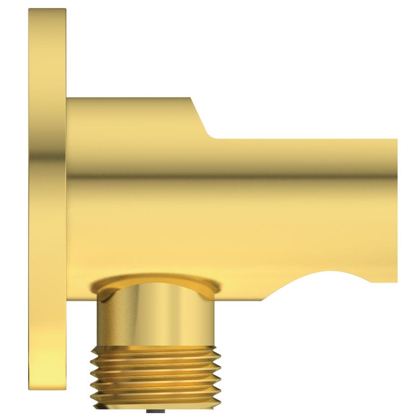 Immagine di Ideal Standard soluzione bagno completo, sanitari sospesi, lavabo con mobile 60 cm, doccia rettangolare 100x90 cm, colore bianco finitura lucido, rubinetteria finitura oro SING2