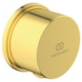 Immagine di Ideal Standard Gomito a muro con valvola di ritegno e con connessione G 1/2", finitura brushed gold BC808A2