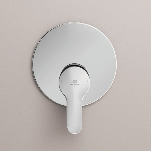 Immagine di Ideal Standard ALPHA miscelatore monocomando ad incasso per doccia, corpo incasso incluso, finitura cromo A7184AA