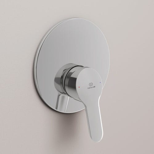 Immagine di Ideal Standard ALPHA miscelatore monocomando ad incasso per doccia, corpo incasso incluso, finitura cromo A7184AA