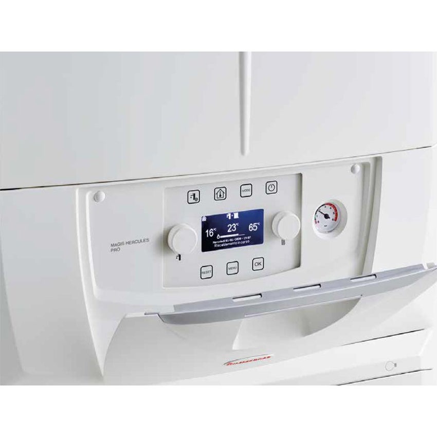 Immagine di Immergas MAGIS HERCULES PRO 16 Pompa di calore aria-acqua monofase con unità motocondensante esterna e unità interna a basamento con accumulo ACS da 235 litri 3.030433