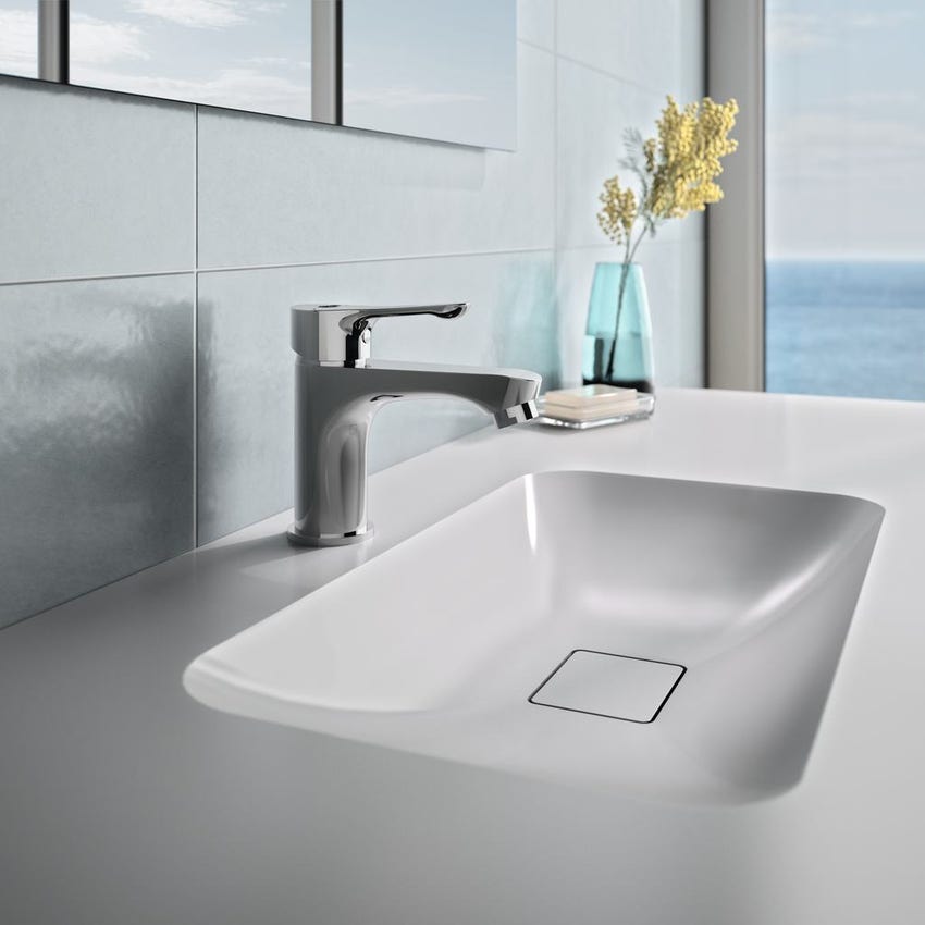 Immagine di Ideal Standard ALPHA miscelatore monocomando per lavabo, senza scarico, finitura cromo BC552AA