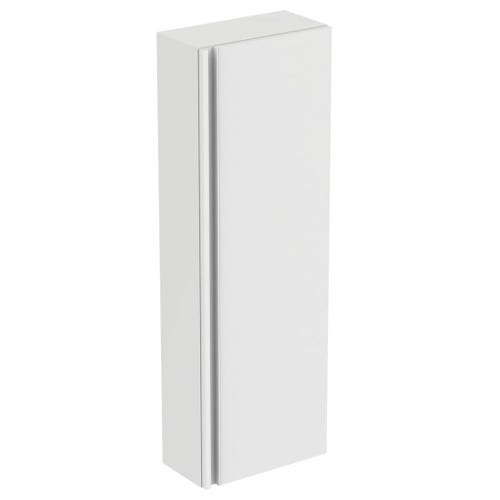 Immagine di Ideal Standard TESI mobile a colonna H.120 L.40 P.21 cm, anta con cerniera a chiusura ammortizzata, 3 ripiani interni, colore bianco seta finitura opaco T0055OV