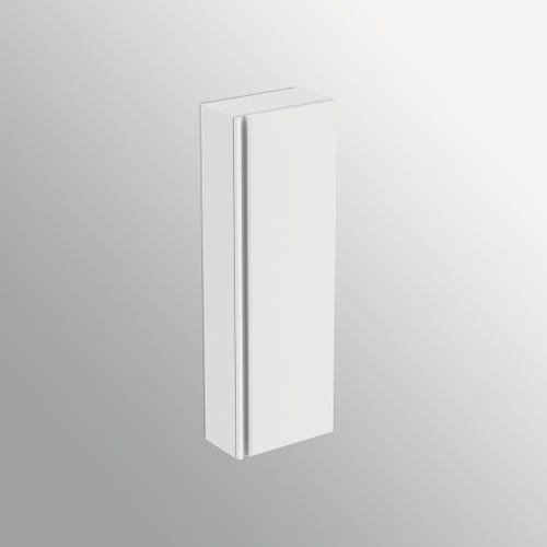 Immagine di Ideal Standard TESI mobile a colonna H.120 L.40 P.21 cm, anta con cerniera a chiusura ammortizzata, 3 ripiani interni, colore bianco seta finitura opaco T0055OV