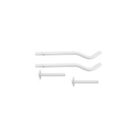 Immagine di Deltacalor Coppia di mensole a tassello per radiatore a 2 colonne, colore bianco AINLO-0109