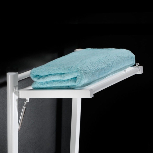 Immagine di Deltacalor DINAMIC PLUS ELECTRIC scaldasalviette stendino H.100,3 L.50 cm, colore bianco SED3093050TB