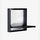 Deltacalor TOWEL BOX scaldasalviette quadrato 48 cm, colore pastel jet black finitura lucido TB048048ER9005G