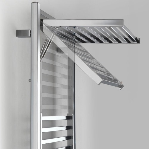 Immagine di Deltacalor STENDY ELEGANCE ELECTRIC PLUS scaldasalviette stendino H.99 L.50,3 cm, finitura cromo SRD3090048TC