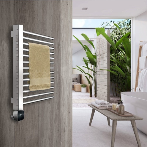 Immagine di Deltacalor FREESYSTEM ELECTRIC PLUS scaldasalviette cromo H.78,5 L.51,3 cm, finitura cromo FSD3070TC