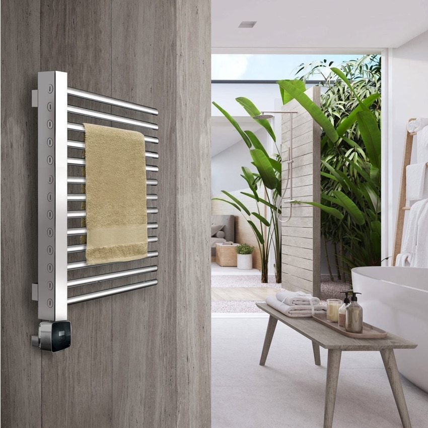 Immagine di Deltacalor FREESYSTEM ELECTRIC PLUS scaldasalviette cromo H.78,5 L.51,3 cm, finitura cromo FSD3070TC