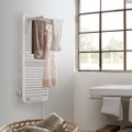 Immagine di Deltacalor DRYER PLUS MISTO scaldasalviette H.129,1 L.50 cm, con termoventilatore, colore bianco SEAIRD2M120050TB
