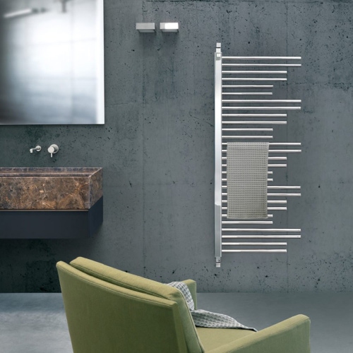 Immagine di Deltacalor FREESYSTEM scaldasalviette 28 tubi, H.142 cm, finitura cromo FS1500C-8HP400C-10HP500C-10HP600C