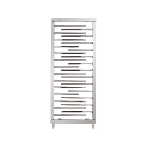 Immagine di Deltacalor TAOSYSTEM scaldasalviette con 27 tubi H.152 L.65 cm, finitura cromo TS150065C-27HP500C