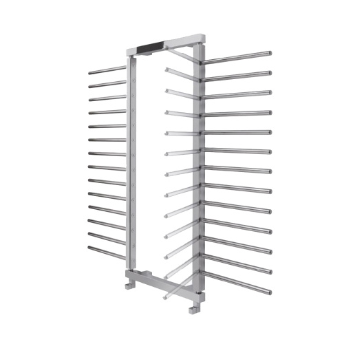 Immagine di Deltacalor TAOSYSTEM scaldasalviette con 27 tubi H.152 L.65 cm, finitura cromo TS150065C-27HP500C