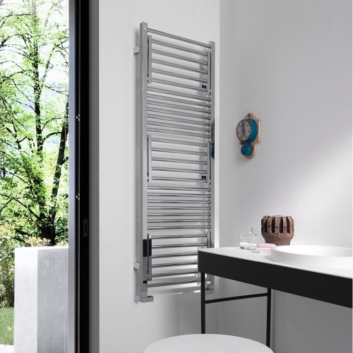 Immagine di Deltacalor STENDY SHORT scaldasalviette stendino H.137,2 L.48 cm, finitura cromo SS137048C
