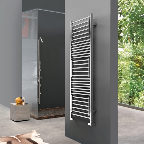Immagine di Deltacalor STENDY SHORT scaldasalviette stendino H.137,2 L.48 cm, finitura cromo SS137048C