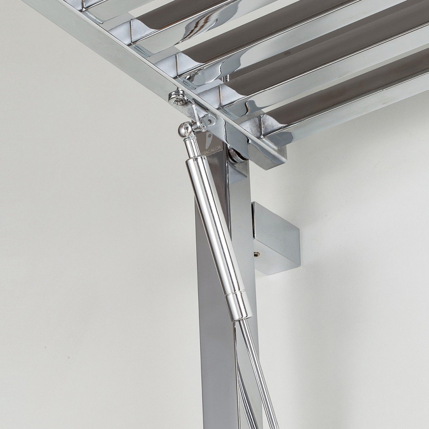 Immagine di Deltacalor STENDY ELEGANCE scaldasalviette stendino H.176 L.58 cm, colore bianco SR180058B