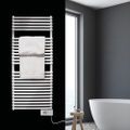 Immagine di Deltacalor HEGO 23 ELECTRIC scaldasalviette H.125,1 L.50 cm, colore bianco HG23D2120050TB