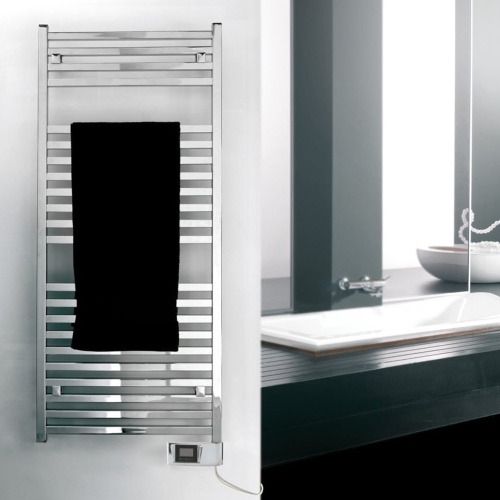 Immagine di Deltacalor RIGHT ELECTRIC scaldasalviette H.138,4 L.58 cm, finitura cromo RGEP132058TC