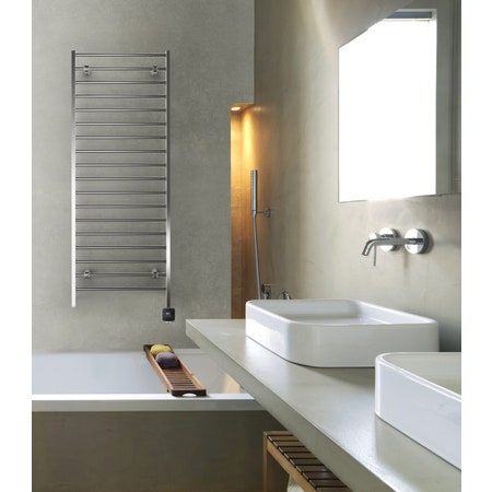 Immagine di Deltacalor SLIM-C ELECTRIC PLUS scaldasalviette H.135,8 L.52,8 cm, finitura cromo SCD4130050NC