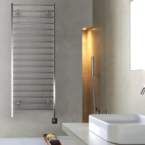 Immagine di Deltacalor SLIM-C ELECTRIC PLUS scaldasalviette H.177,8 L.52,8 cm, finitura cromo SCD4172050NC