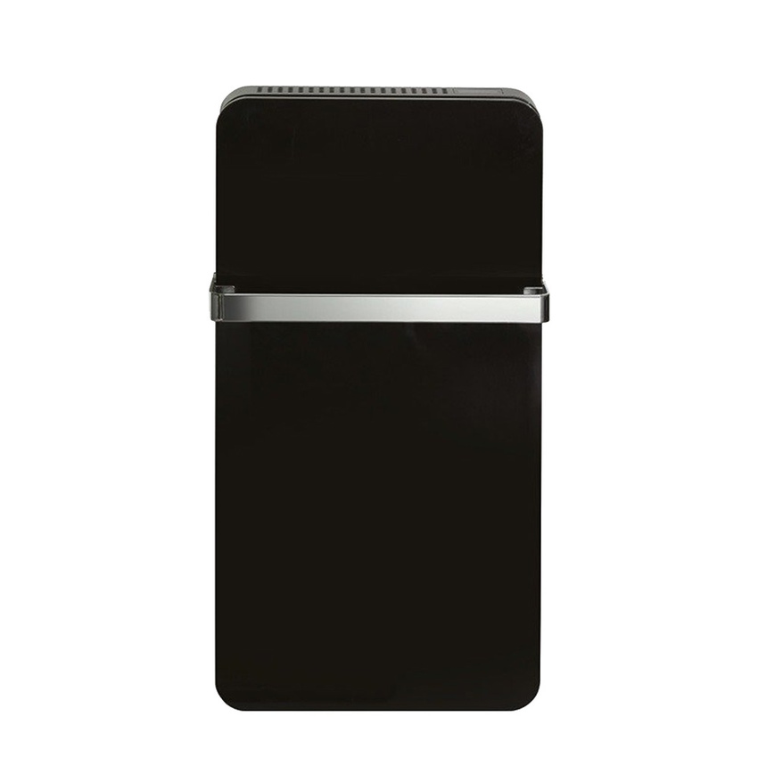 Immagine di Deltacalor VALET radiatore con la funzione di scaldasalviette H.100 L.52 cm, colore nero, con maniglione finitura cromo VLT100050CR