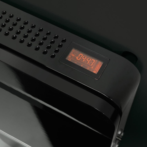 Immagine di Deltacalor VALET radiatore con la funzione di scaldasalviette H.100 L.52 cm, colore nero, con maniglione finitura satinato VLT100050YR