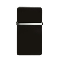 Immagine di Deltacalor VALET radiatore con la funzione di scaldasalviette H.100 L.52 cm, colore nero, con maniglione finitura satinato VLT100050YR