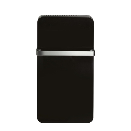 Immagine di Deltacalor VALET radiatore con la funzione di scaldasalviette H.100 L.52 cm, colore nero, con maniglione finitura satinato VLT100050YR